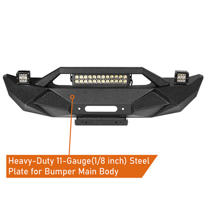 Blade Master Front Bumper w/Winch Plate(07-18 Jeep Wrangler JK) - ultralisk4x4
