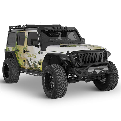 Winglet Stubby Front Bumper For 2018-2025 Jeep Wrangler JL & Gladiator JT - Ultralisk4x4