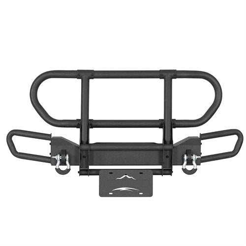 Rock Crawler Front Bumper w/ Grille Guard Brush Guard For 1987-2006 Jeep Wrangler YJ TJ - Ultralisk4x4