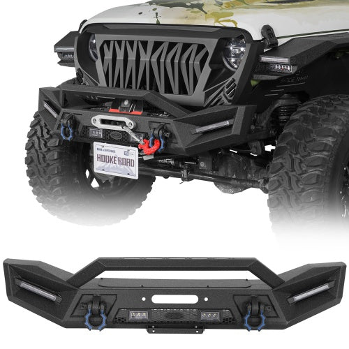 Phantom Front Bumper For 2018-2026 Jeep Wrangler JL & 2020-2026 Gladiator JT - Ultralisk4x4