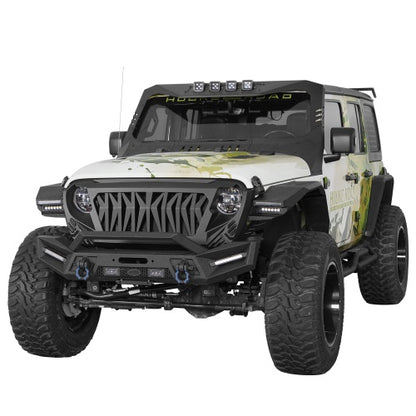 Phantom Front Bumper For 2018-2026 Jeep Wrangler JL & 2020-2026 Gladiator JT - Ultralisk4x4