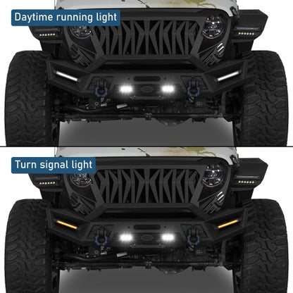 Phantom Front Bumper For 2018-2026 Jeep Wrangler JL & 2020-2026 Gladiator JT - Ultralisk4x4