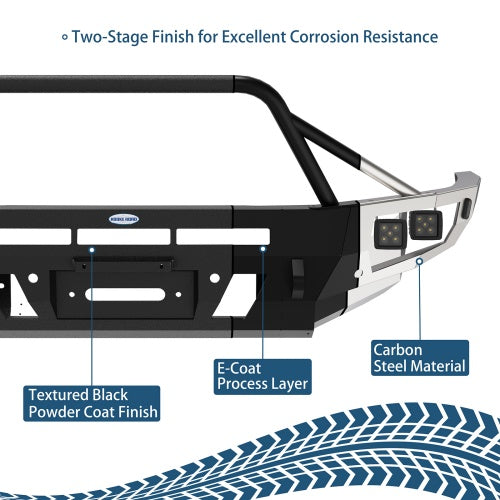 Front Bumper w/ Winch Plate & 4 LED Spot Lights 2010-2023 Lexus GX460 Models - Ultralisk4x4