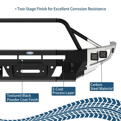 Front Bumper w/ Winch Plate & 4 LED Spot Lights 2010-2023 Lexus GX460 Models - Ultralisk4x4