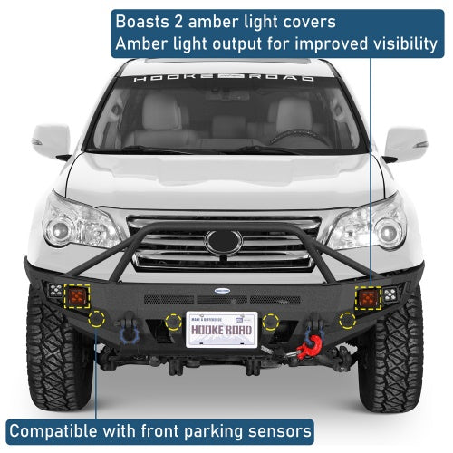 Front Bumper w/ Winch Plate & 4 LED Spot Lights 2010-2023 Lexus GX460 Models - Ultralisk4x4