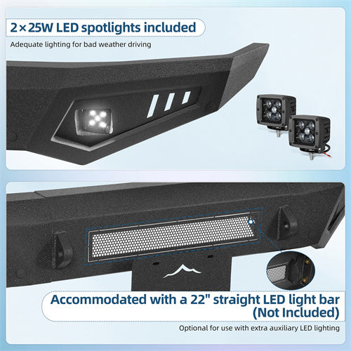 Off-road Front Bumper For 2017-2024 Nissan Titan (Excluding Titan XD) - Ultralisk4x4
