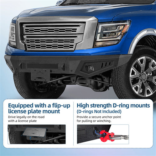 Off-road Front Bumper For 2017-2024 Nissan Titan (Excluding Titan XD) - Ultralisk4x4