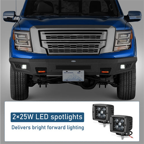 Front Bumper For 2017-2024 Nissan Titan 17-24(Excluding Titan XD) - Ultralisk4x4