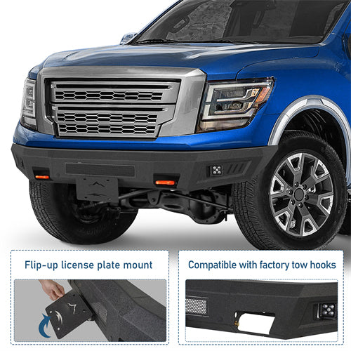 Front Bumper For 2017-2024 Nissan Titan 17-24(Excluding Titan XD) - Ultralisk4x4