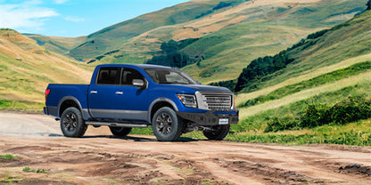 Road Trip Front Bumper w/ Winch Plate For 2017-2024 Nissan Titan (Excluding Titan XD) - Ultralisk4x4