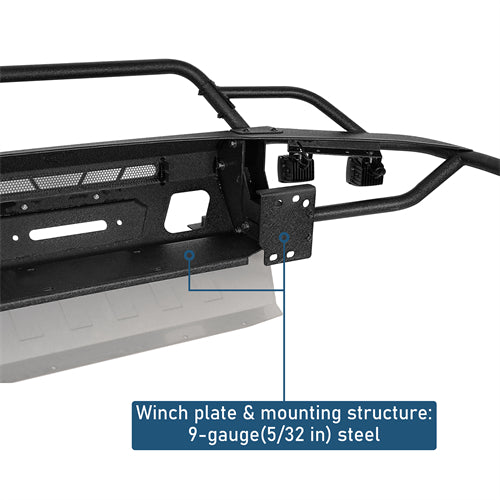 Tube Front Bumper w/ 4 LED Spot Lights For 2008-2010 Porsche Cayenne 957 - Ultralisk4x4
