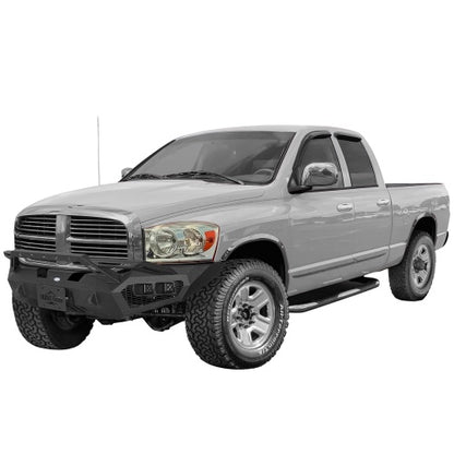 Earthshaker Series Front Bumper w/ Winch Plate & 4 × LED Lights For 2006-2008 Ram 1500 - Ultralisk4x4