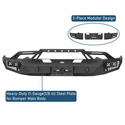 Off-Road Front Bumper For 2019-2024 Ram 1500(Excluding EcoDiesel, Rebel & TRX, Classic Models) - Ultralisk4x4
