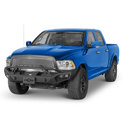 Aftermarket Earthshaker Series Front Bumper w/ LED Lights For 2009-2012 Ram 1500 - Ultralisk4x4