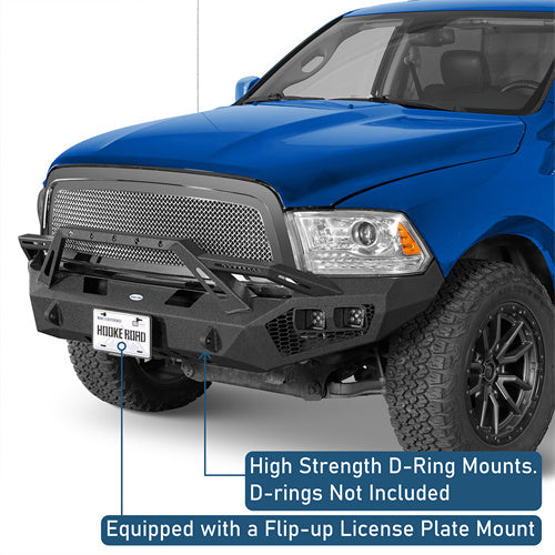 Aftermarket Earthshaker Series Front Bumper w/ LED Lights For 2009-2012 Ram 1500 - Ultralisk4x4