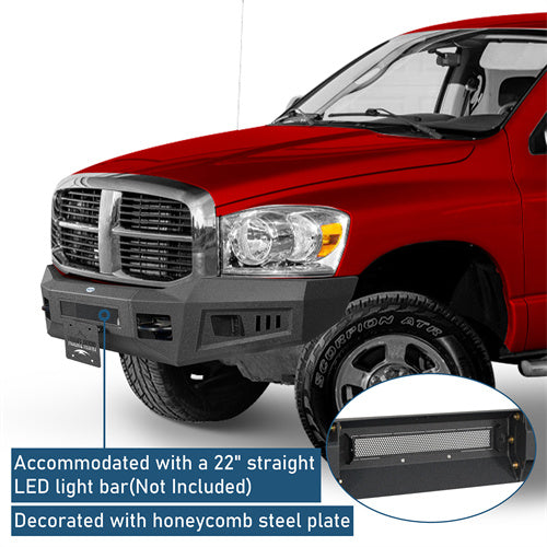 Road Trip Guardian Ⅱ Front Bumper For 2006-2009 Ram 2500 3500 - Ultralisk4x4-u6480-5