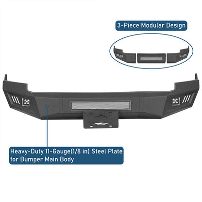 Road Trip Front Bumper w/ LED spotlights included For 2009-2012 Ram 1500 - Ultralisk4x4
