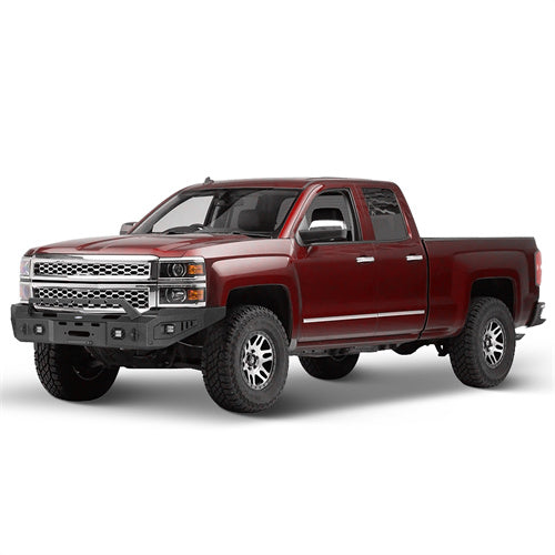 2014-2015 Silverado 1500 Offroad Full-Width Front Bumper w/ Winch Plate - Ultralisk 4x4