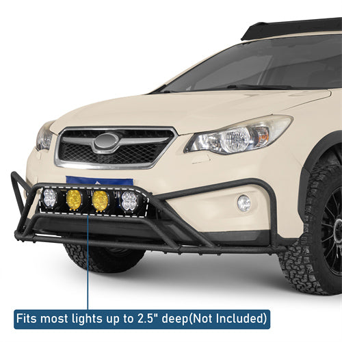 Front Bumper Rally Tubular Bumper For 2013-2017 Subaru XV Crosstrek - Ultralisk4x4