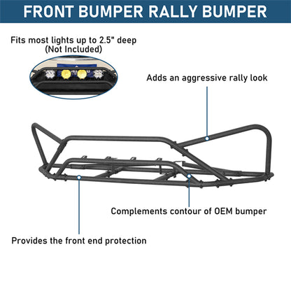 Front Bumper Rally Tubular Bumper For 2013-2017 Subaru XV Crosstrek - Ultralisk4x4