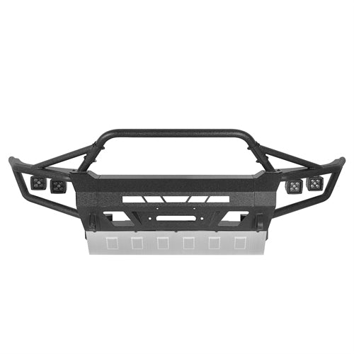 ExplorerX Tube Front Bumper w/ LED Lights For 2005-2011 Toyota Tacoma - Ultralisk4x4