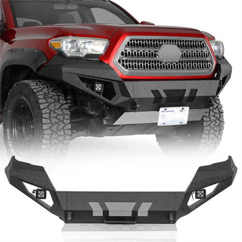 Front Bumper w/ LED Lights For 2016-2023 Toyota Tacoma 3rd Gen - Ultralisk 4x4