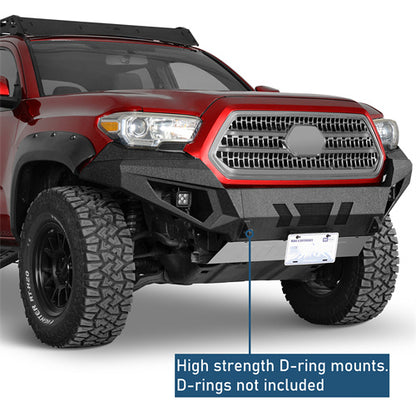 Front Bumper w/ LED Lights For 2016-2023 Toyota Tacoma 3rd Gen - Ultralisk4x4