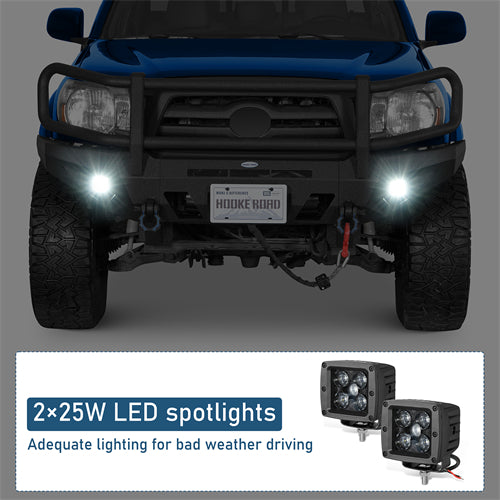 Front Bumper w/ Grille Guard For 2005-2011 Toyota Tacoma - Ultralisk4x4