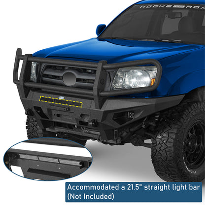 Front Bumper w/ Grille Guard For 2005-2011 Toyota Tacoma - Ultralisk4x4