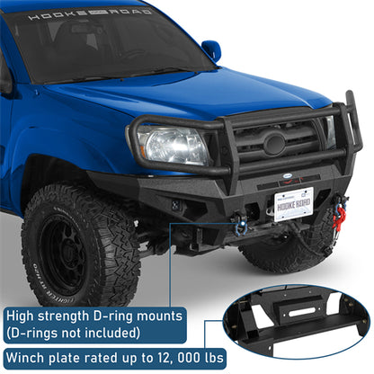 Front Bumper w/ Grille Guard For 2005-2011 Toyota Tacoma - Ultralisk4x4