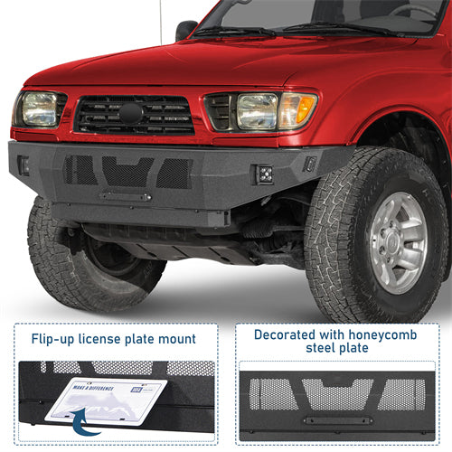 Grizzly Series Front Bumper For 1995-2004 Toyota Tacoma - Ultralisk4x4