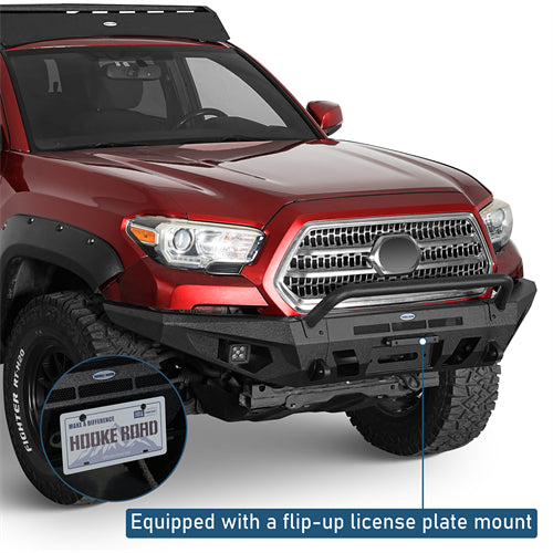 Front Bumper w/ LED Spotlights For 2016-2023 Toyota Tacoma - Ultralisk4x4