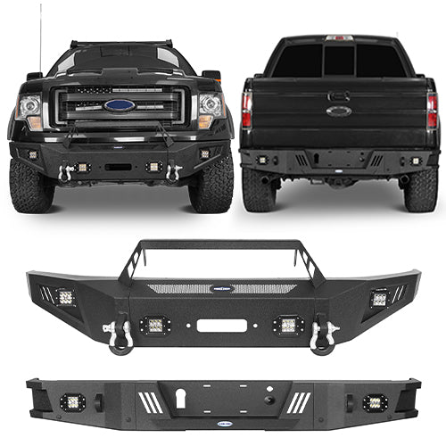 Ford F-150 Front Bumper & Rear Bumper Back Bumper for 2009-2014 Ford F-150 ultralisk4x4 ULB.8202+8204 1
