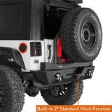 Mad Max Front Bumper & Rear Bumper w/Spare Tire Carrier for 2007-2018 Jeep Wrangler JK ultralisk4x4 ULB.2038+2015 14