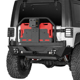 Mad Max Front Bumper & Rear Bumper w/Spare Tire Carrier for 2007-2018 Jeep Wrangler JK ultralisk4x4 ULB.2038+2015 6