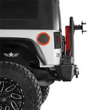Mad Max Front Bumper & Rear Bumper w/Spare Tire Carrier for 2007-2018 Jeep Wrangler JK ultralisk4x4 ULB.2038+2015 7