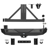 Mad Max Front Bumper & Rear Bumper w/2 Inch Hitch Receiver for 2007-2018 Jeep Wrangler JK ultralisk ULB.2038+2029 28