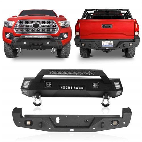 Front Bumper & Rear Bumper Combo for 2016-2023 Toyota Tacoma 3rd Gen ul42024200s 1