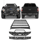 Front Bumper &  Rear Bumper &  Roof Rack(09-14 Ford F-150 SuperCrew,Excluding Raptor) - ultralisk4x4