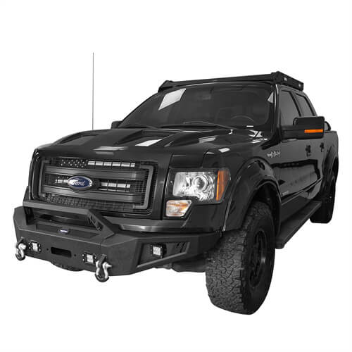 Front Bumper &  Rear Bumper &  Roof Rack for Fit for 2009-2014 F-150 SuperCrew, Excluding Raptor ultralisk4x4 ULB.8205+8202+8204 3