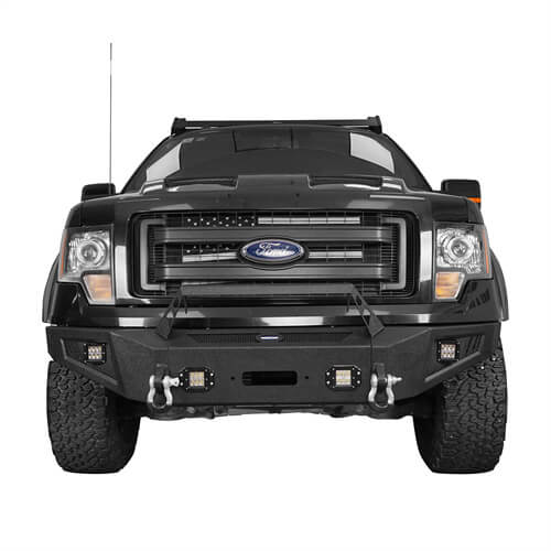 Front Bumper &  Rear Bumper &  Roof Rack for Fit for 2009-2014 F-150 SuperCrew, Excluding Raptor ultralisk4x4 ULB.8205+8202+8204 4