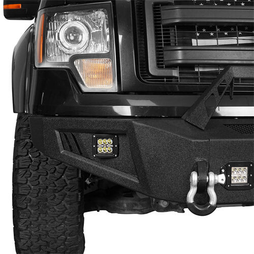 Front Bumper &  Rear Bumper &  Roof Rack for Fit for 2009-2014 F-150 SuperCrew, Excluding Raptor ultralisk4x4 ULB.8205+8202+8204 5