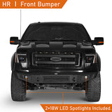 Front Bumper &  Rear Bumper &  Roof Rack Luggage Carrier for 2009-2014 Ford F-150 SuperCrew, Excluding Raptor ultralisk4x4 ULB.8205+8201+8203 14