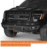 Front Bumper &  Rear Bumper &  Roof Rack Luggage Carrier for 2009-2014 Ford F-150 SuperCrew, Excluding Raptor ultralisk4x4 ULB.8205+8201+8203 15