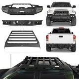 Front Bumper & Rear Bumper & Roof Rack(07-13 Toyota Tundra Crewmax) - ultralisk4x4