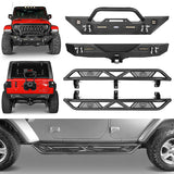 Front Bumper & Rear Bumper & Running Boards(18-24 Jeep Wrangler JL) - ultralisk4x4