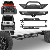 Front Bumper & Rear Bumper & Side Steps(07-18 Jeep Wrangler JK) - ultralisk4x4
