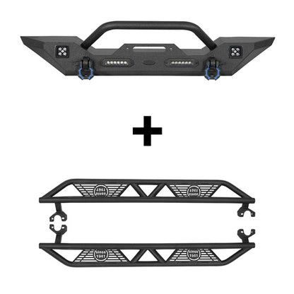 Front Bumper & Running Boards(07-18 Jeep Wrangler JK) - ultralisk4x4