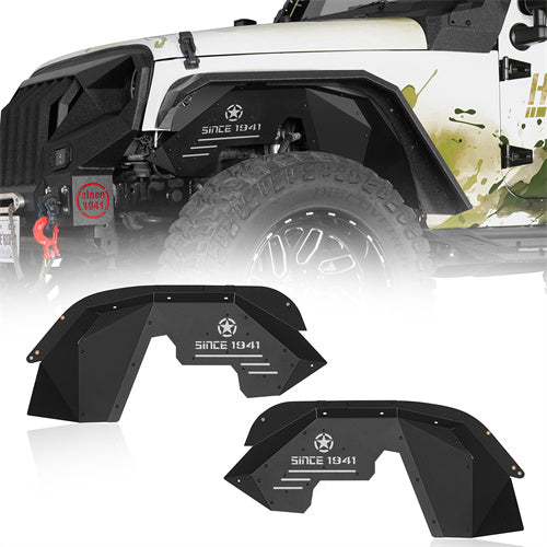 Aluminum Front Inner Fender Liners For 2007-2018 Jeep Wrangler JK - Ultralisk4x4