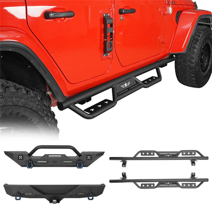 Front Bumper & Rear Bumper & Running Boards Side Steps(18-26 Jeep Wrangler JL) - ultralisk4x4